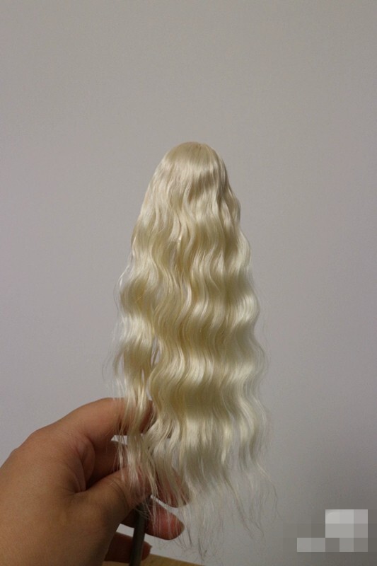 1/6 1/12 Female Artificial Hair Wig Cover For 12" 6" Action Figure Head Body Toy - Picture 167 of 198