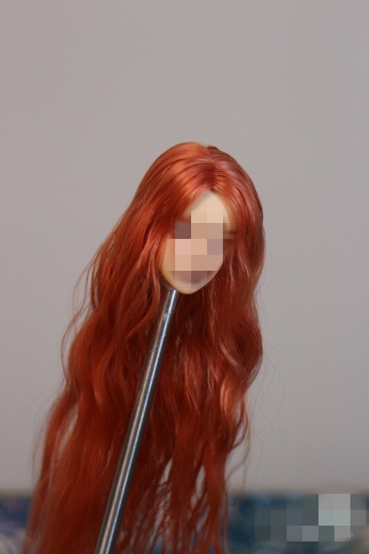 1/6 1/12 Female Artificial Hair Wig Cover For 12" 6" Action Figure Head Body Toy - Picture 169 of 198