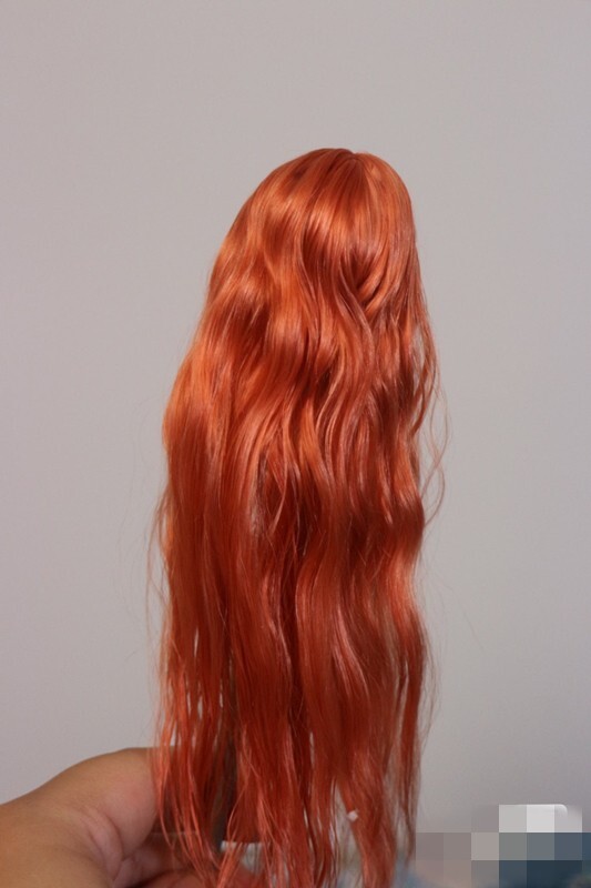1/6 1/12 Female Artificial Hair Wig Cover For 12" 6" Action Figure Head Body Toy - Picture 170 of 198
