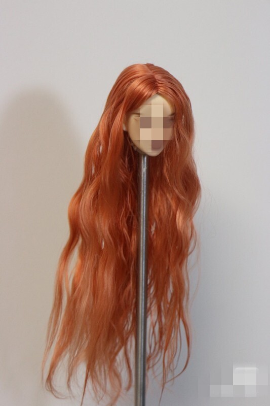 1/6 1/12 Female Artificial Hair Wig Cover For 12" 6" Action Figure Head Body Toy - Picture 171 of 198