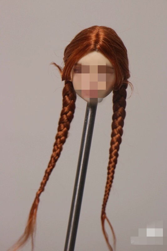 1/6 1/12 Female Artificial Hair Wig Cover For 12" 6" Action Figure Head Body Toy - Picture 172 of 198