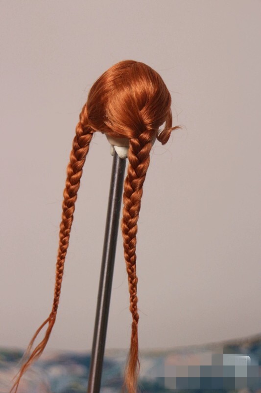 1/6 1/12 Female Artificial Hair Wig Cover For 12" 6" Action Figure Head Body Toy - Picture 175 of 198