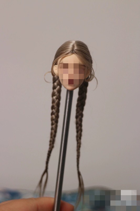 1/6 1/12 Female Artificial Hair Wig Cover For 12" 6" Action Figure Head Body Toy - Picture 176 of 198