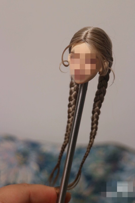 1/6 1/12 Female Artificial Hair Wig Cover For 12" 6" Action Figure Head Body Toy - Picture 177 of 198
