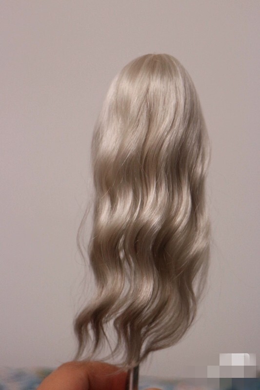 1/6 1/12 Female Artificial Hair Wig Cover For 12" 6" Action Figure Head Body Toy - Picture 181 of 198