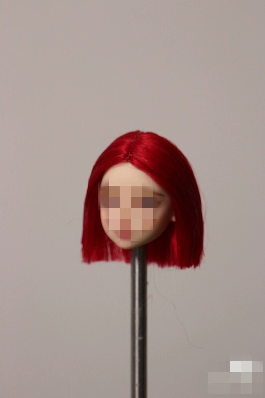 1/6 1/12 Female Artificial Hair Wig Cover For 12" 6" Action Figure Head Body Toy - Picture 184 of 198