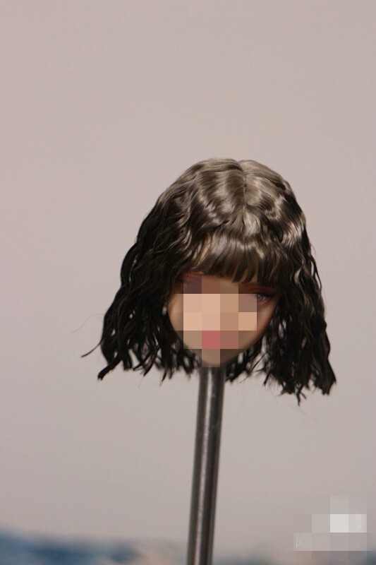 1/6 1/12 Female Artificial Hair Wig Cover For 12" 6" Action Figure Head Body Toy - Picture 193 of 198