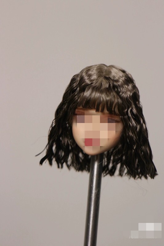1/6 1/12 Female Artificial Hair Wig Cover For 12" 6" Action Figure Head Body Toy - Picture 195 of 198