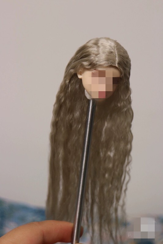 1/6 1/12 Female Artificial Hair Wig Cover For 12" 6" Action Figure Head Body Toy - Picture 197 of 198