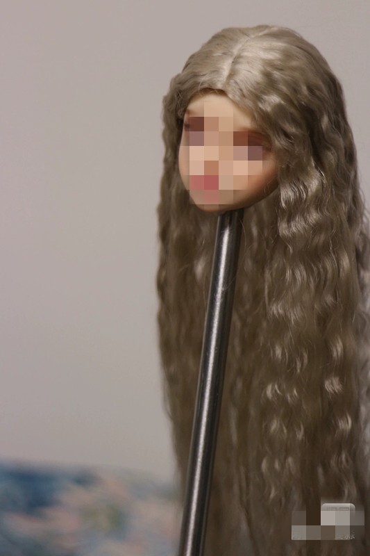 1/6 1/12 Female Artificial Hair Wig Cover For 12" 6" Action Figure Head Body Toy - Picture 198 of 198