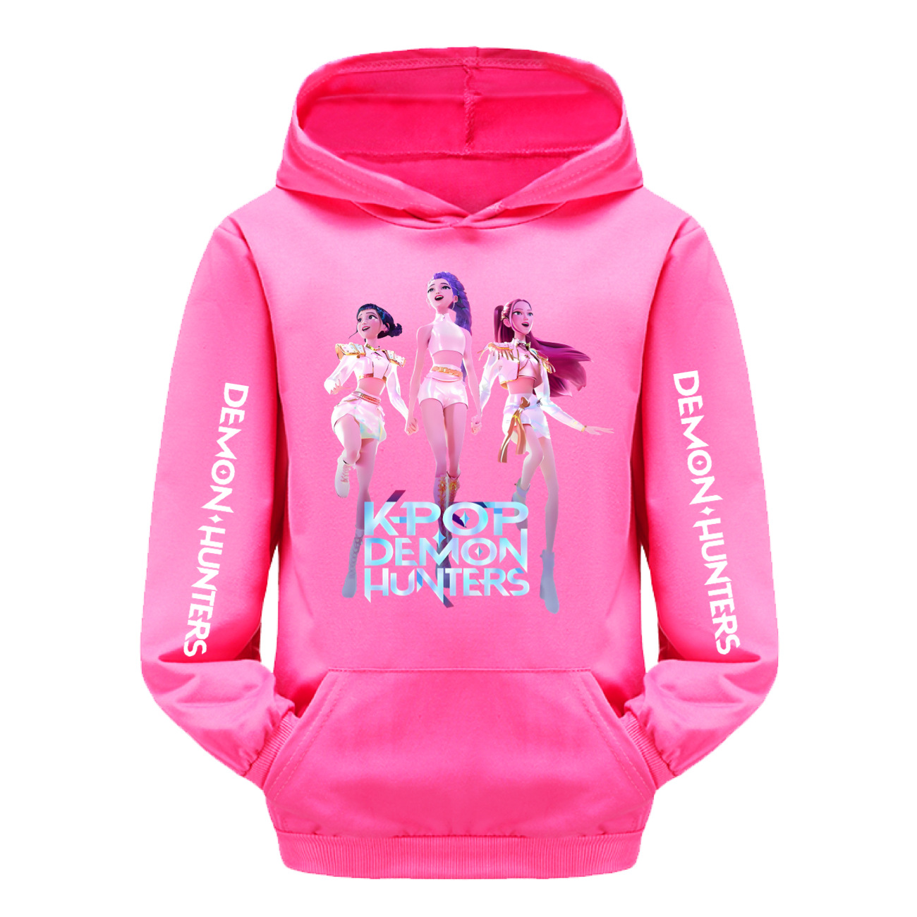 Girls KPOP HUNTRX Demon Hunters Hoodies Cosplay Pocket Sweatshirt Pullover Tops - Picture 4 of 18