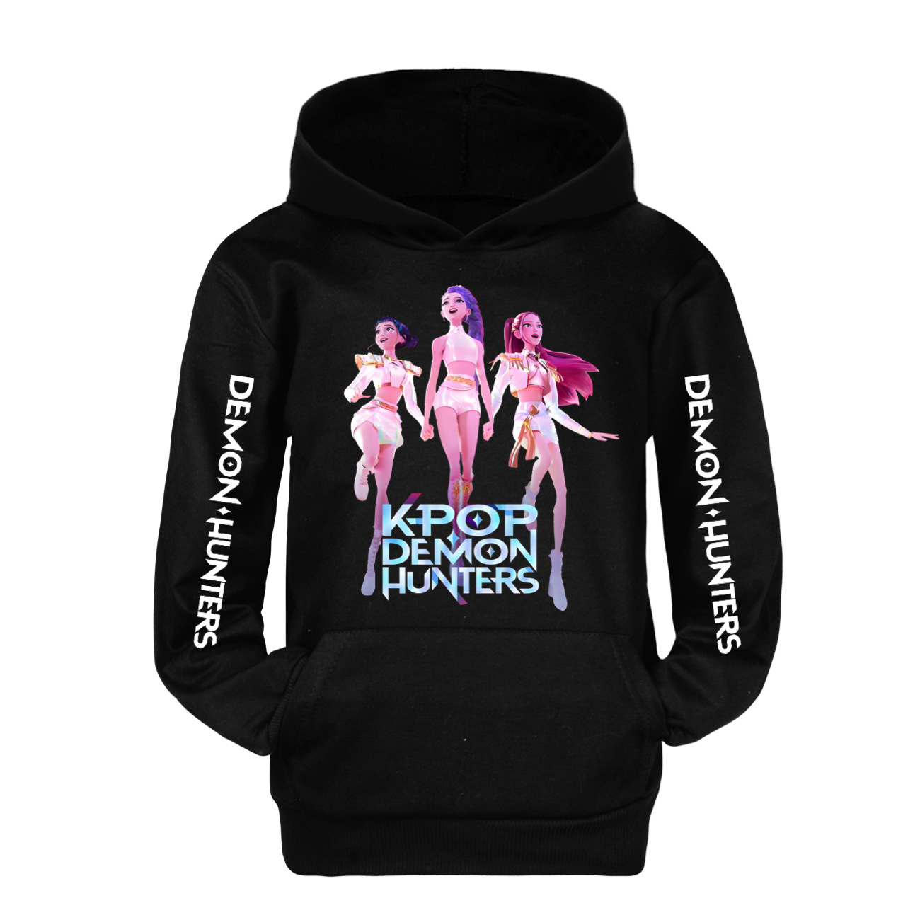 Girls KPOP HUNTRX Demon Hunters Hoodies Cosplay Pocket Sweatshirt Pullover Tops - Picture 5 of 18