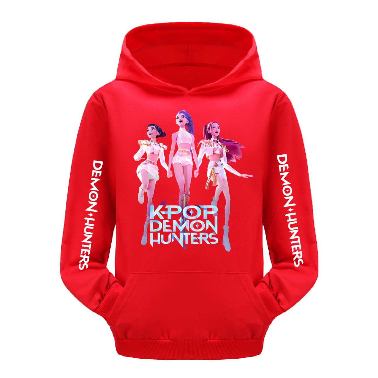 Girls KPOP HUNTRX Demon Hunters Hoodies Cosplay Pocket Sweatshirt Pullover Tops - Picture 6 of 18