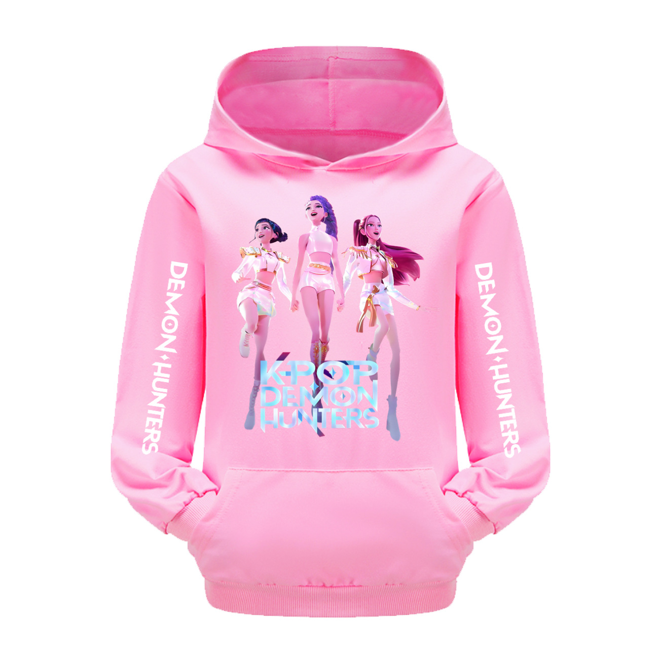 Girls KPOP HUNTRX Demon Hunters Hoodies Cosplay Pocket Sweatshirt Pullover Tops - Picture 7 of 18