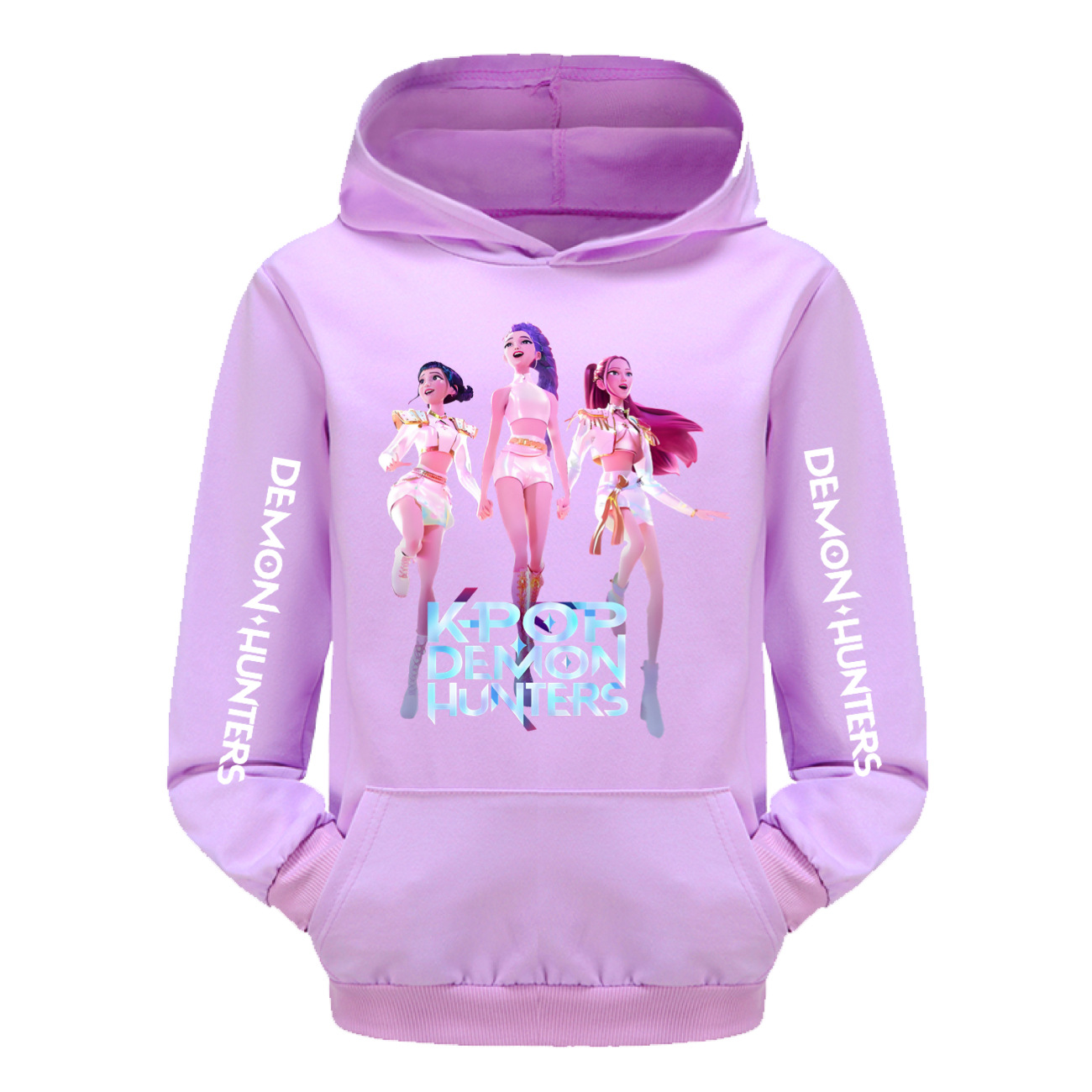 Girls KPOP HUNTRX Demon Hunters Hoodies Cosplay Pocket Sweatshirt Pullover Tops - Picture 8 of 18