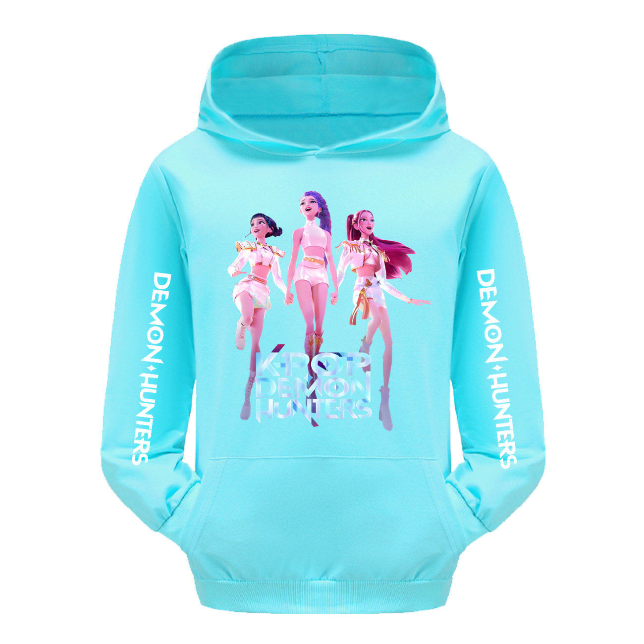 Girls KPOP HUNTRX Demon Hunters Hoodies Cosplay Pocket Sweatshirt Pullover Tops - Picture 9 of 18