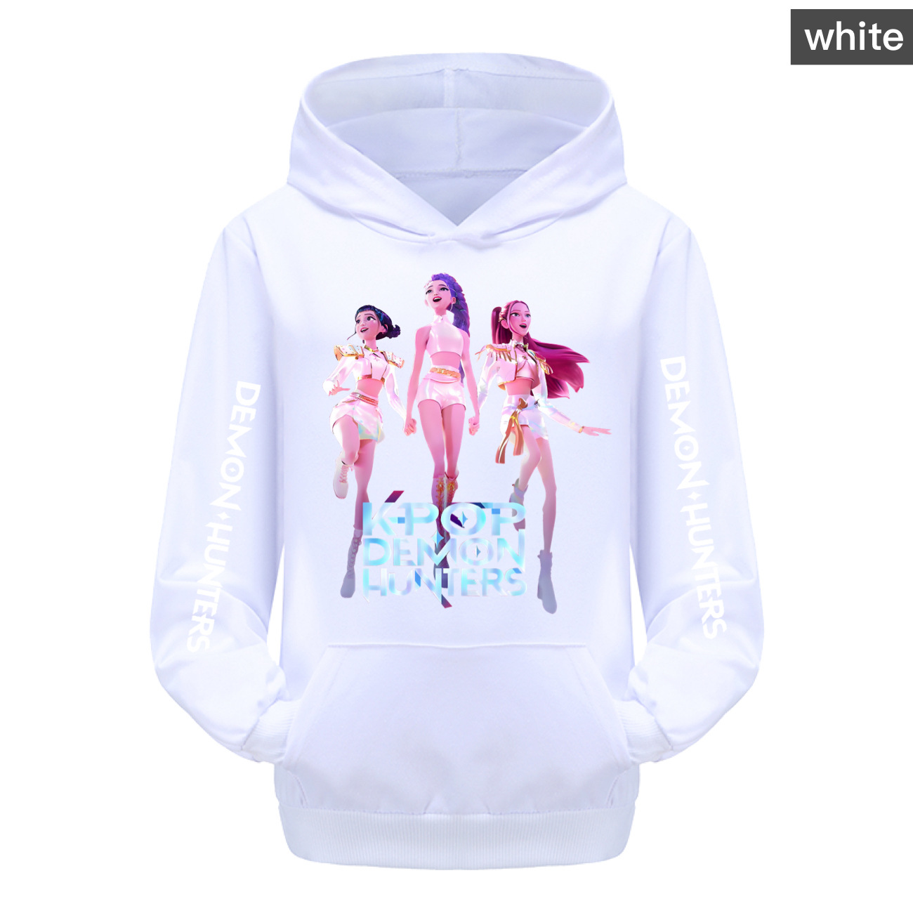 Girls KPOP HUNTRX Demon Hunters Hoodies Cosplay Pocket Sweatshirt Pullover Tops - Picture 11 of 18