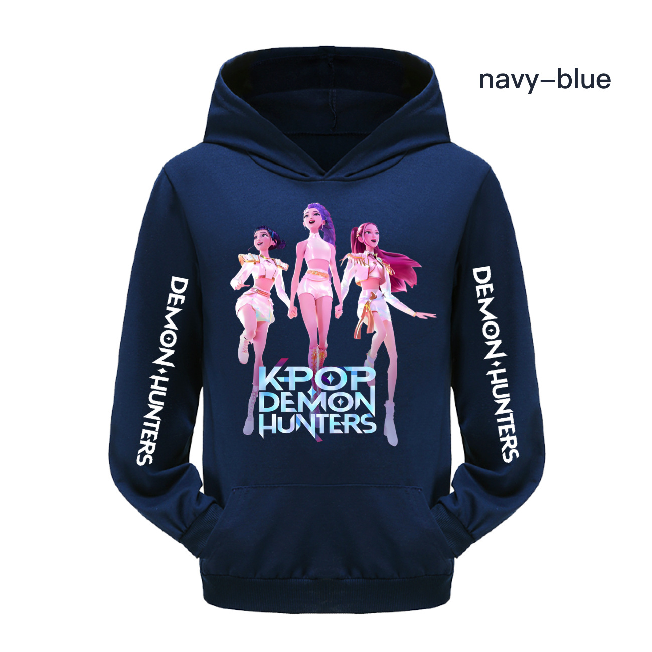 Girls KPOP HUNTRX Demon Hunters Hoodies Cosplay Pocket Sweatshirt Pullover Tops - Picture 12 of 18