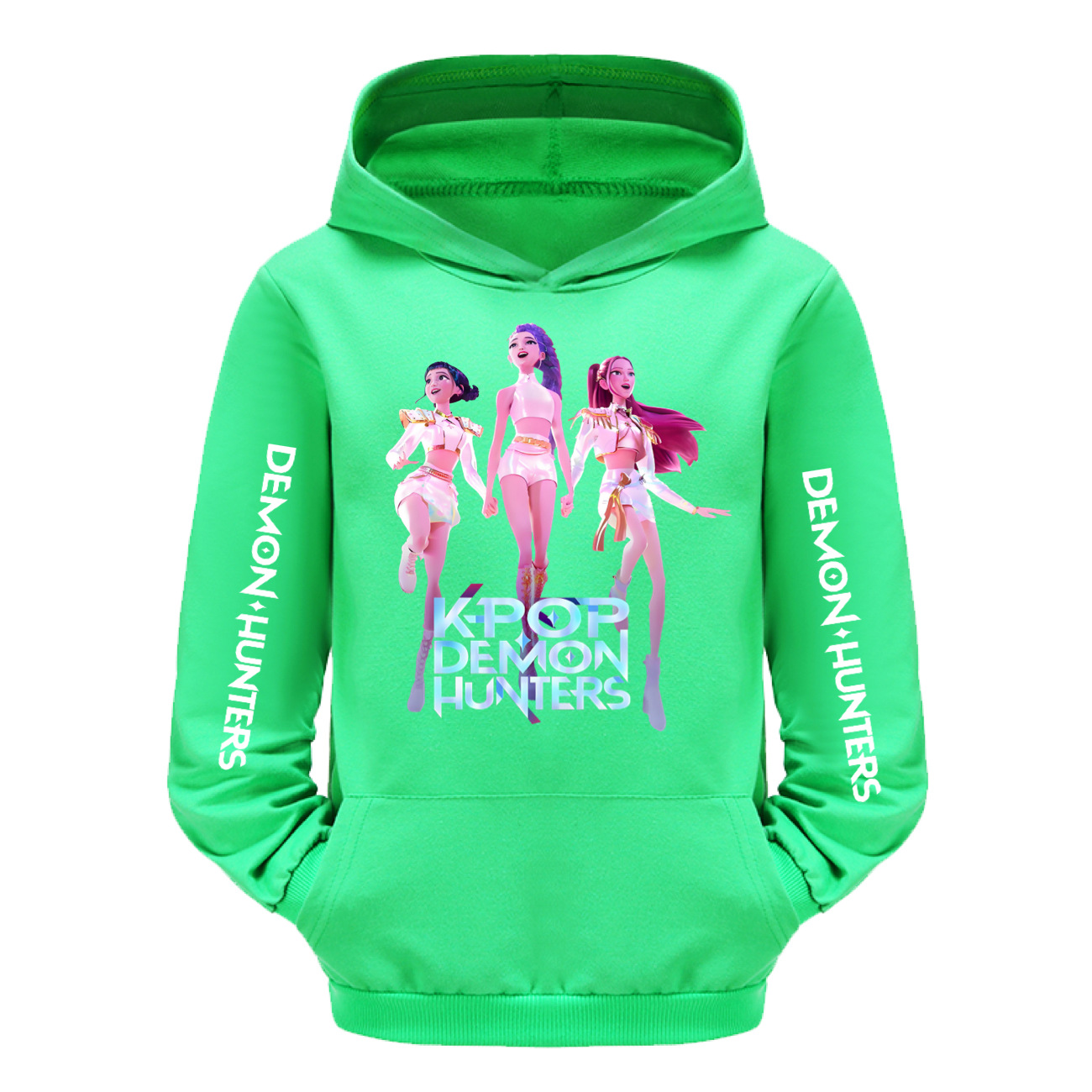 Girls KPOP HUNTRX Demon Hunters Hoodies Cosplay Pocket Sweatshirt Pullover Tops - Picture 16 of 18