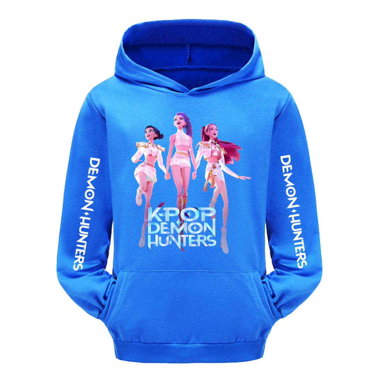 Girls KPOP HUNTRX Demon Hunters Hoodies Cosplay Pocket Sweatshirt Pullover Tops - Picture 17 of 18