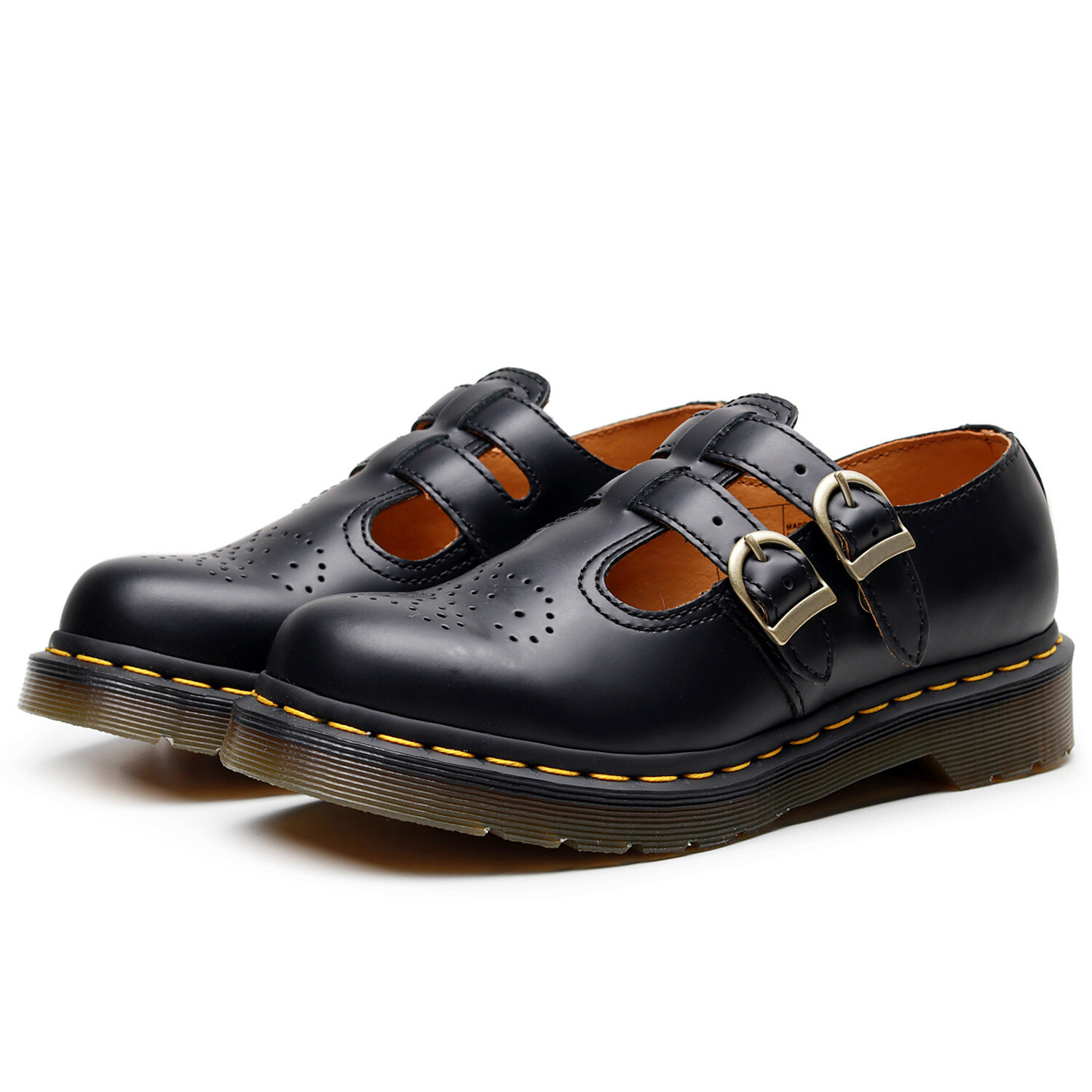 Women Flats Shoes Buckle Strap Mary Janes Shoes Ladies Round Toe Leather Oxfords - Picture 14 of 16
