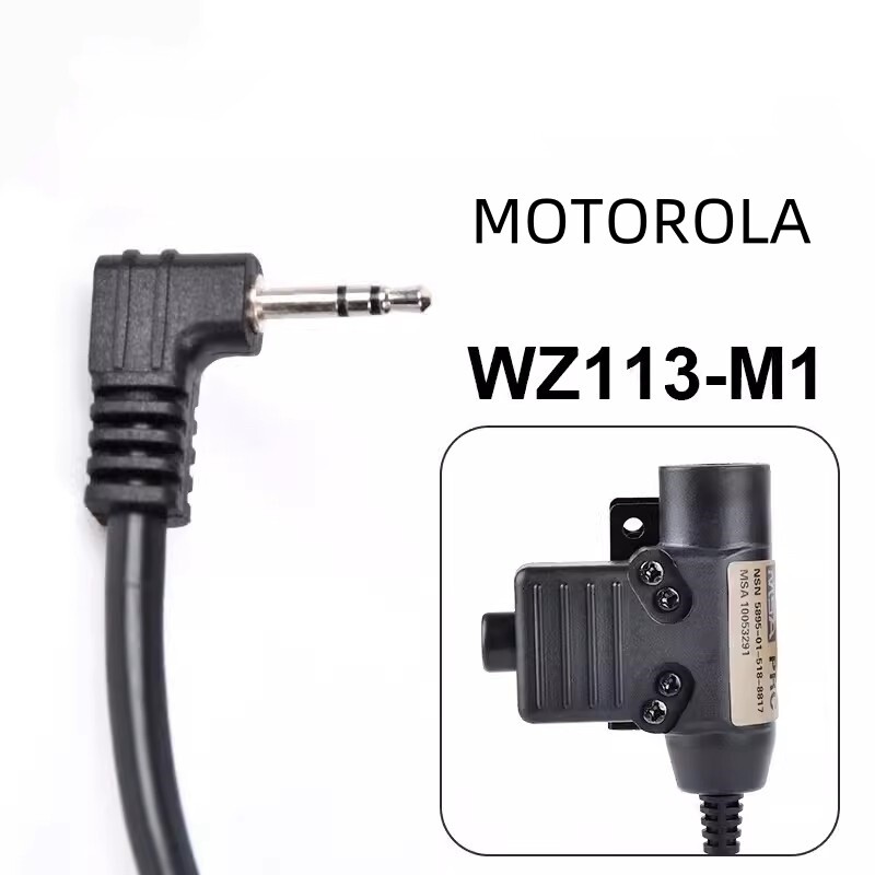Tactical communications Headset 2 Pin U94 K 2 Pin Plug PTT 7.0mm Plug for Walkie - Picture 27 of 34