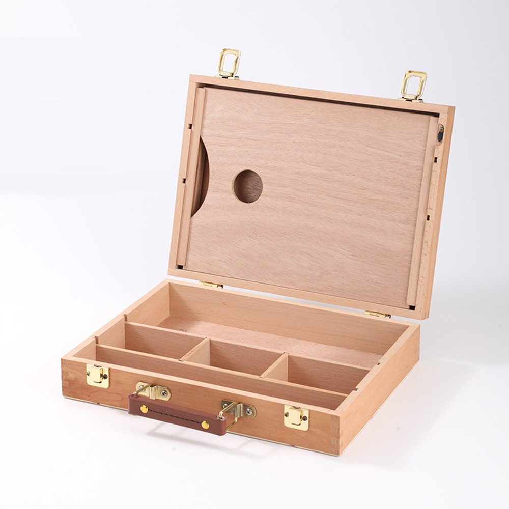 Wooden Painting Box Easel Storage Drawer Portable Artist Easel Painting Board