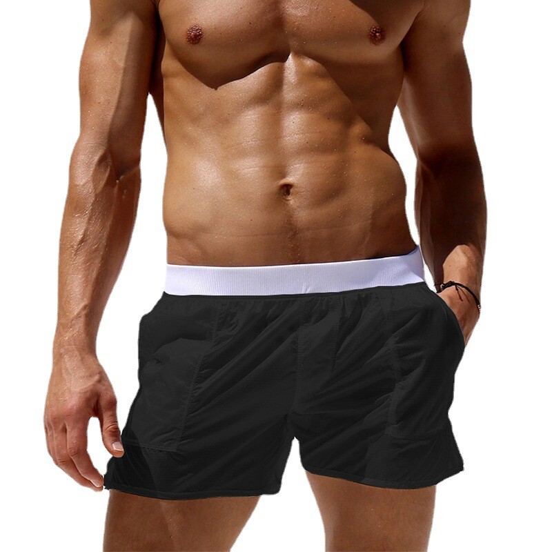 Herren durchsichtig Badeshorts elastisch schnelltrocknend Badehose Boxer Surf Bademode Strand - Bild 19 von 26