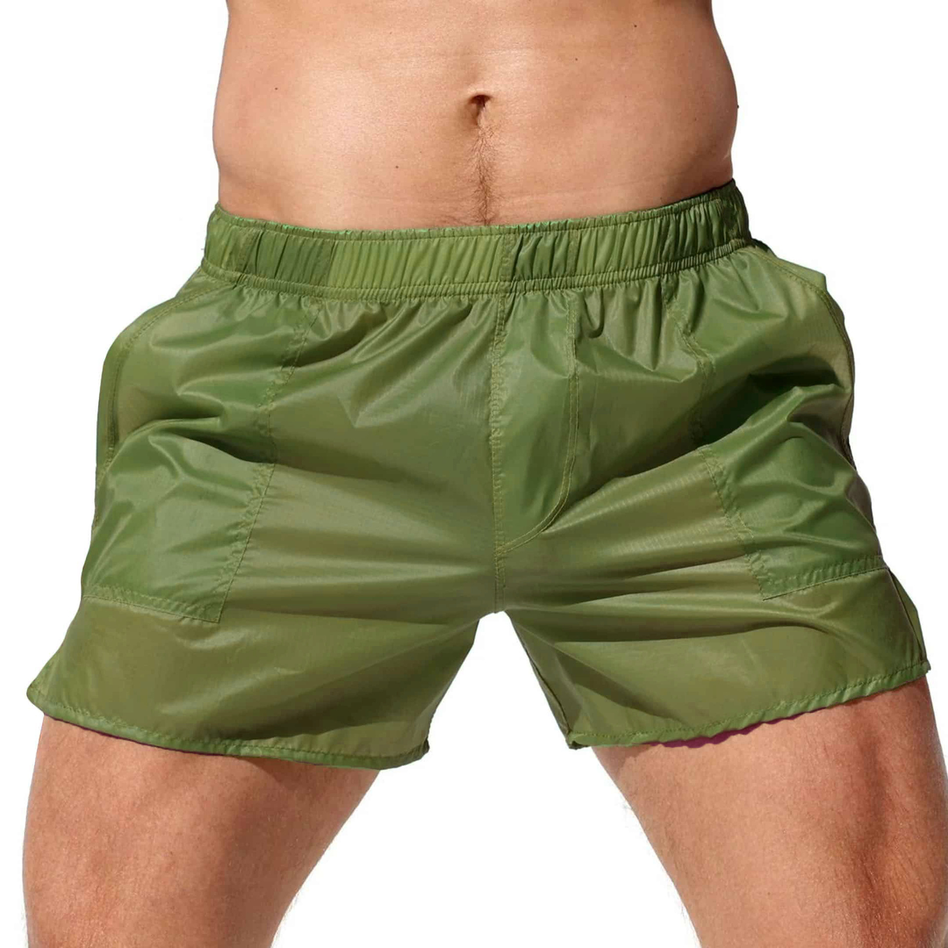 Herren durchsichtig Badeshorts elastisch schnelltrocknend Badehose Boxer Surf Bademode Strand - Bild 23 von 26