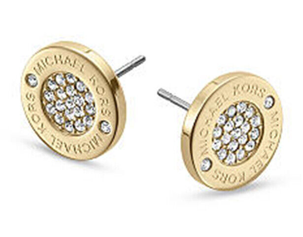 Uk Plated Heritage Stud Earrings Mk, Silver , Gold , Rose Gold New