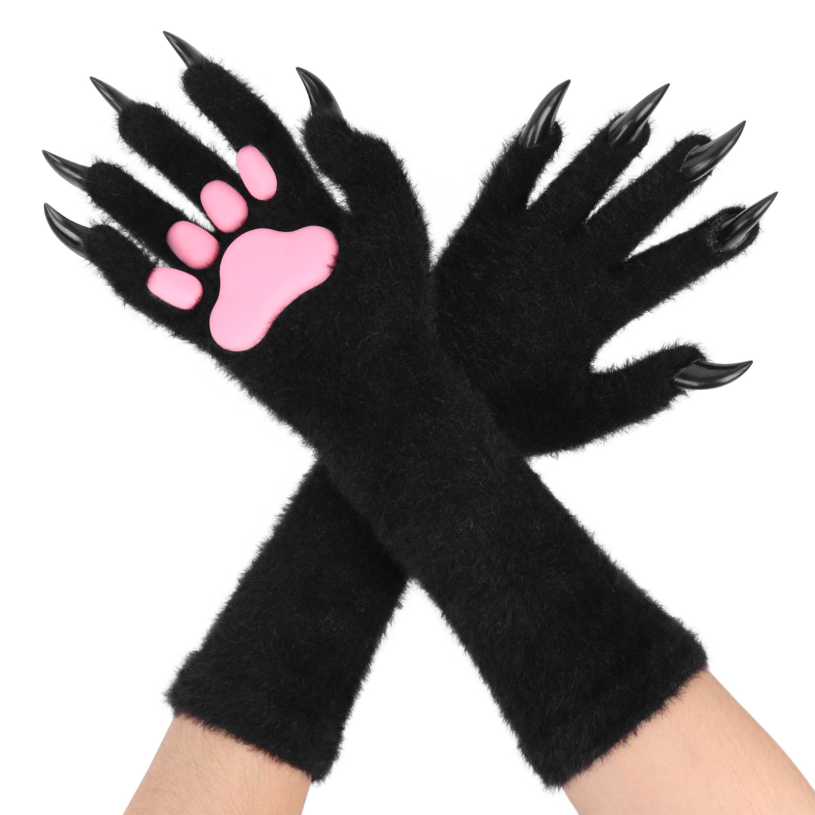 Halloween silicone meat mat, long gloves, long nails, beast claw gloves COSPLAY - Picture 18 of 22