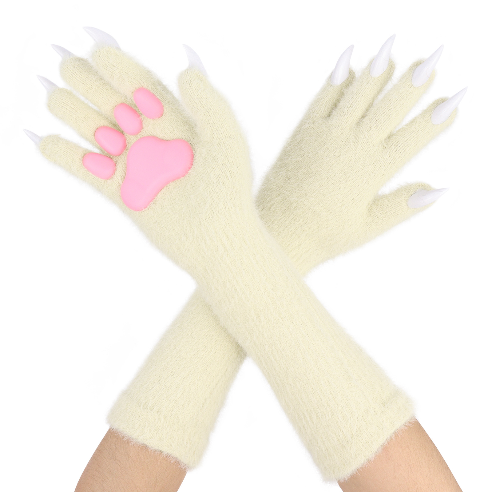 Halloween silicone meat mat, long gloves, long nails, beast claw gloves COSPLAY - Picture 20 of 22