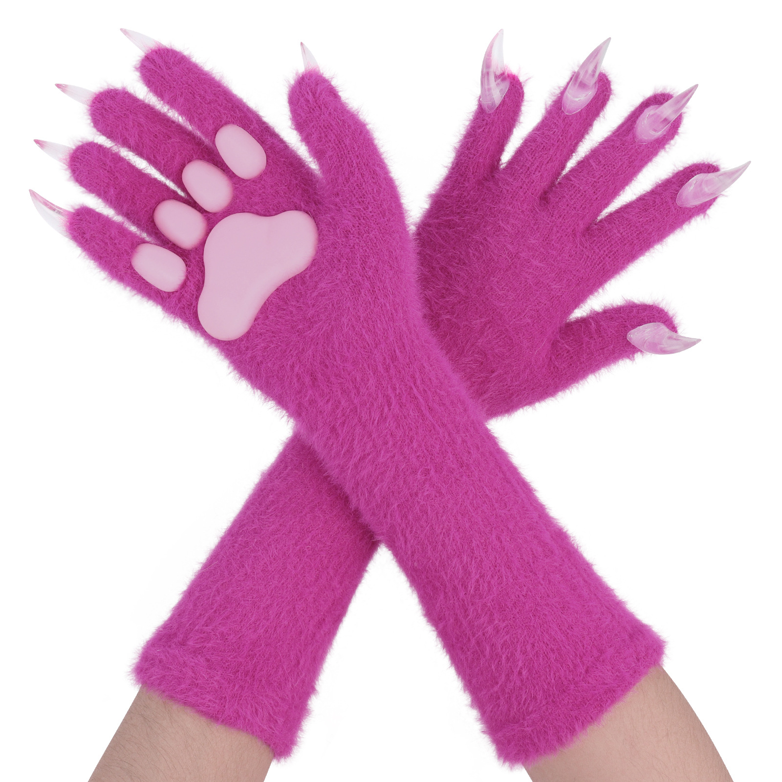 Halloween silicone meat mat, long gloves, long nails, beast claw gloves COSPLAY - Picture 21 of 22