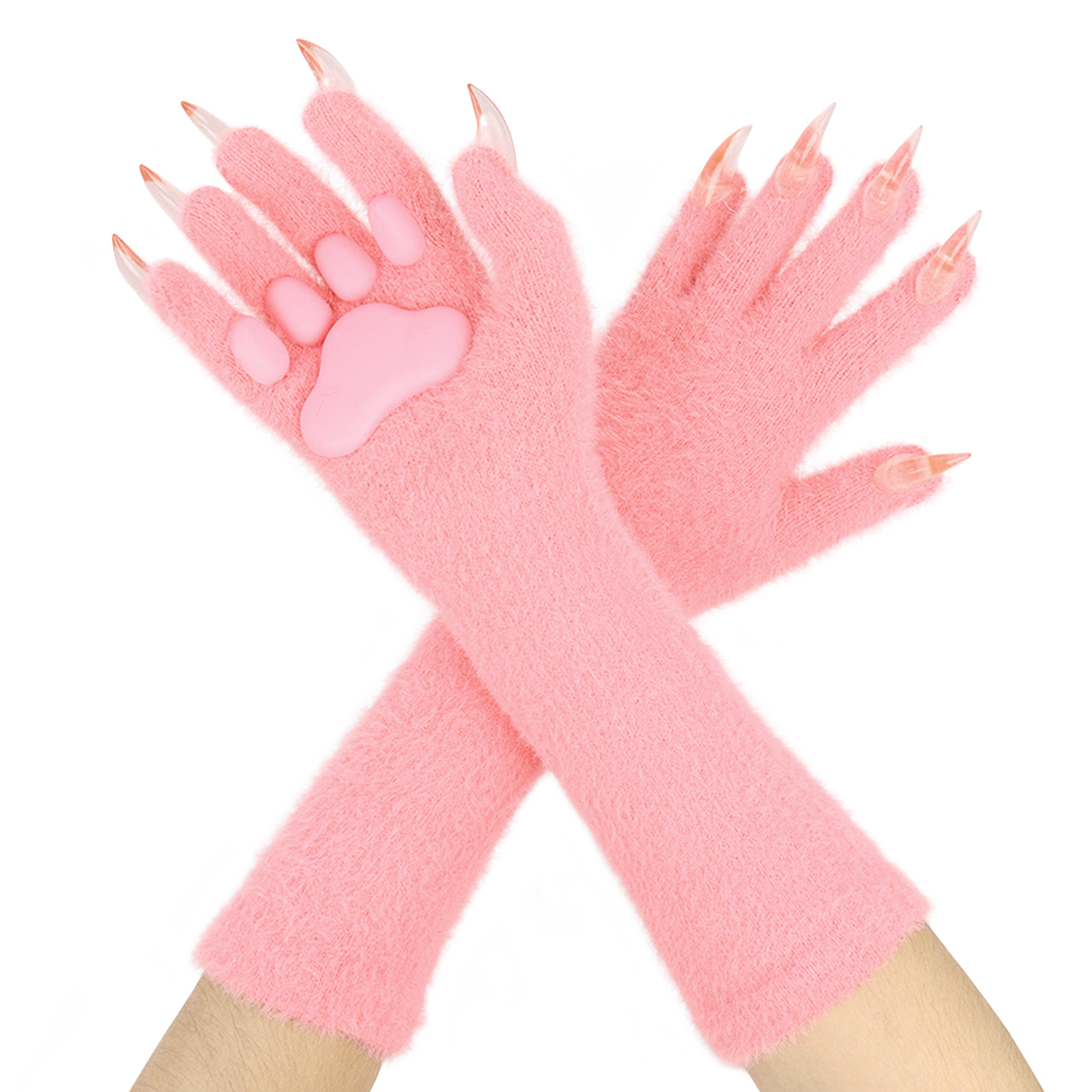 Halloween silicone meat mat, long gloves, long nails, beast claw gloves COSPLAY - Picture 22 of 22