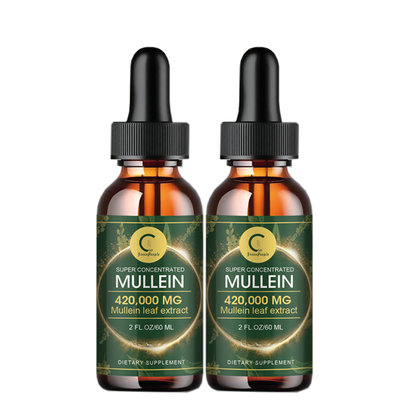 60ML Mullein Leaf Extract Drops Lung Cleanse Respiratory Herbal Drop Health Care - Picture 9 of 10