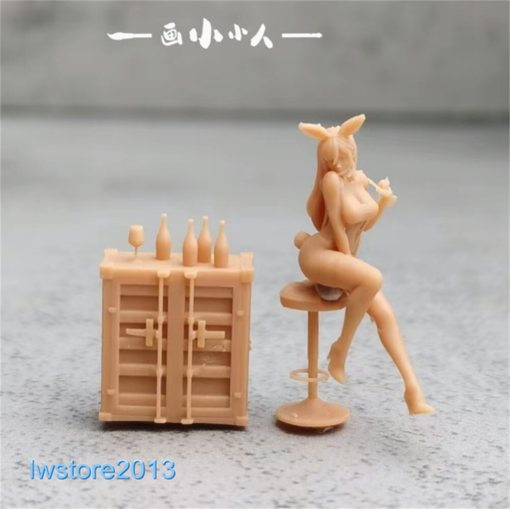 1:64 1:43 1:87 1:72 Bunny Girl Scene Miniatures Figures Fit Cars Vehicles Toys - Picture 4 of 5