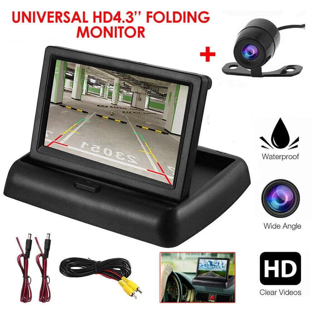 Bileeko Car Rear View Camera with Monitor for Vehicle parking HD Reversing 4.3" - Picture 26 of 26