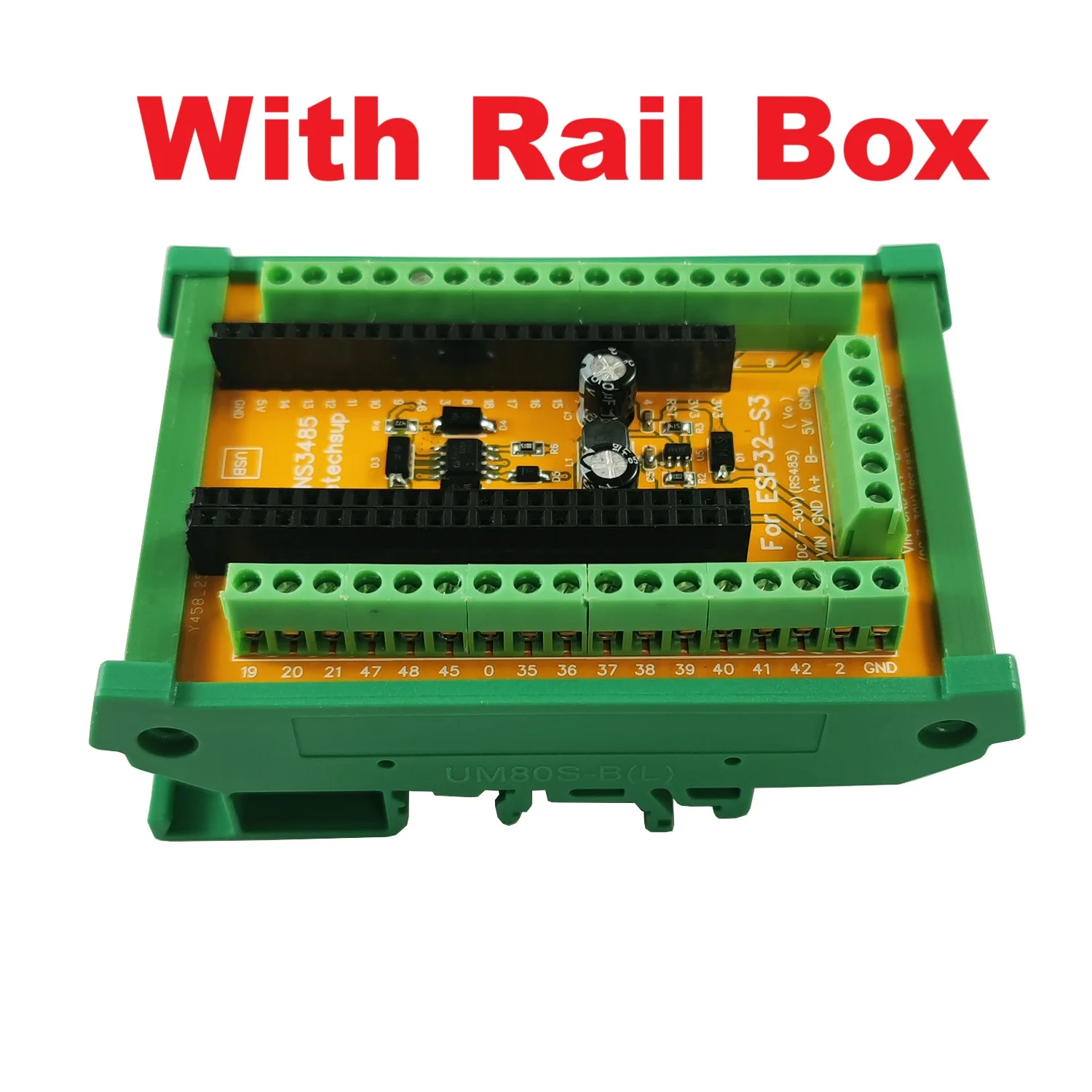 ESP32 S3 WiFi BLE RS485 485 BUS Expansion Board 2.4G Smart Home DIN Rail Module - Picture 8 of 9