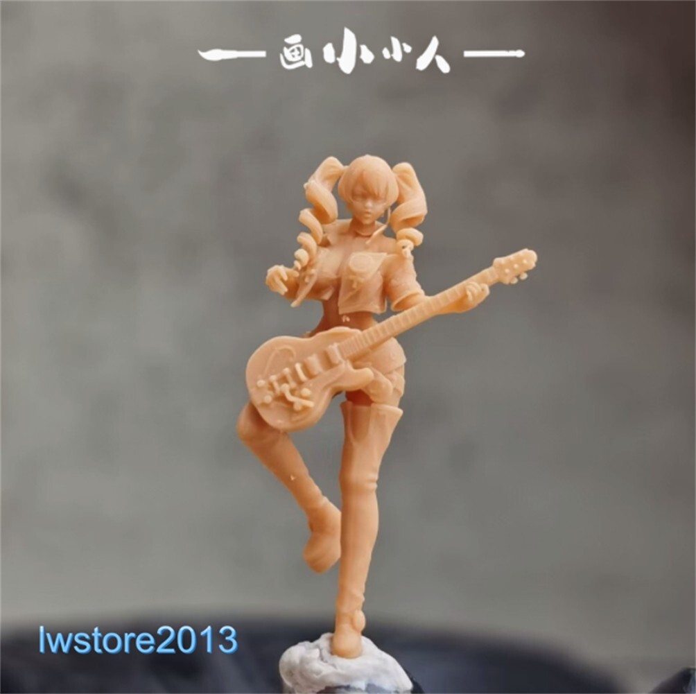 1:64 1:43 1:87 1:72 Music Girl Guitar Scene Miniatures Figures Fit Cars Vehicle - Picture 7 of 10