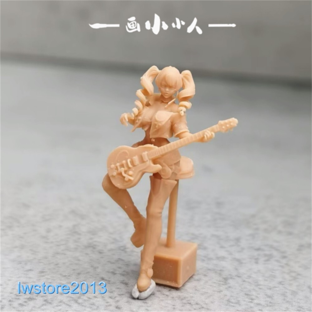 1:64 1:43 1:87 1:72 Music Girl Guitar Scene Miniatures Figures Fit Cars Vehicle - Picture 8 of 10