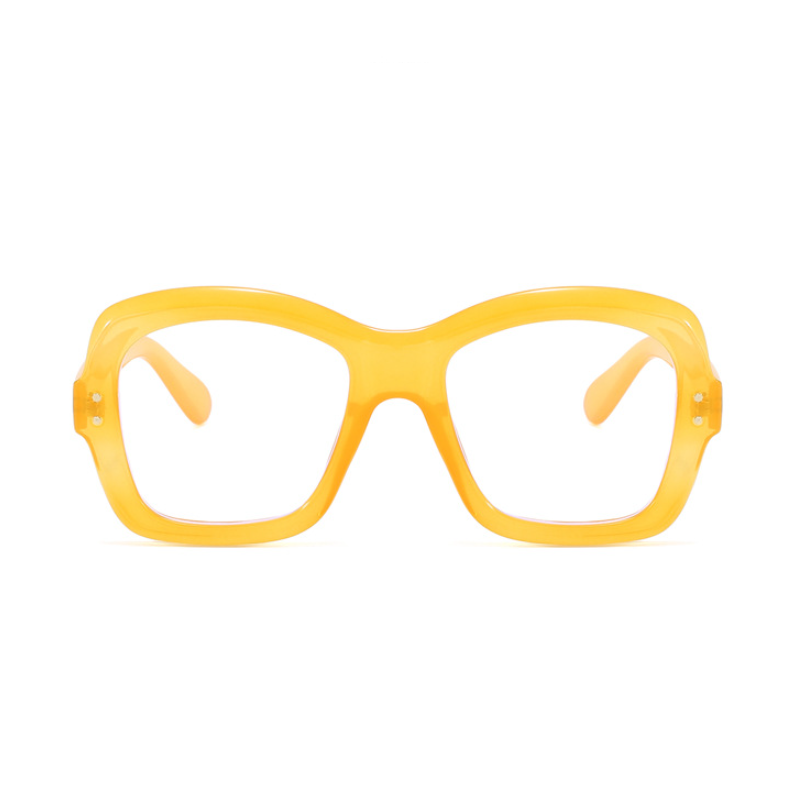 Square Blue Light Blocking Reading Glasses Women Clear Lens Large Frame Glasses - Picture 13 of 19