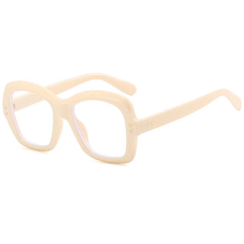 Square Blue Light Blocking Reading Glasses Women Clear Lens Large Frame Glasses - Picture 14 of 19