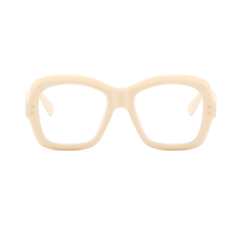 Square Blue Light Blocking Reading Glasses Women Clear Lens Large Frame Glasses - Picture 15 of 19