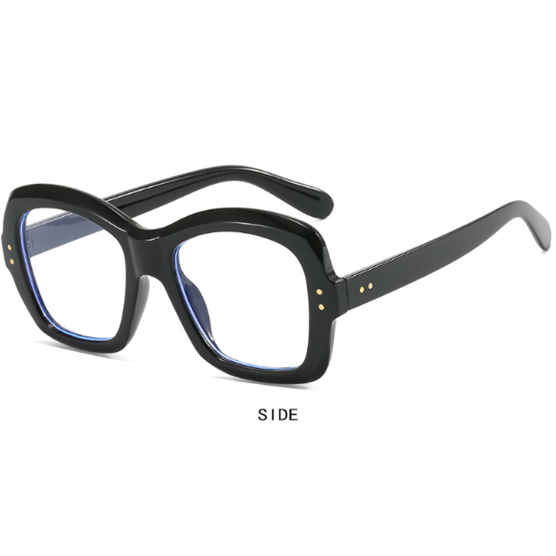 Square Blue Light Blocking Reading Glasses Women Clear Lens Large Frame Glasses - Picture 16 of 19