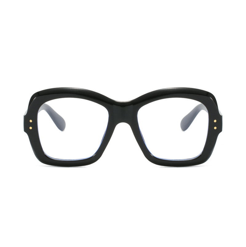 Square Blue Light Blocking Reading Glasses Women Clear Lens Large Frame Glasses - Picture 17 of 19
