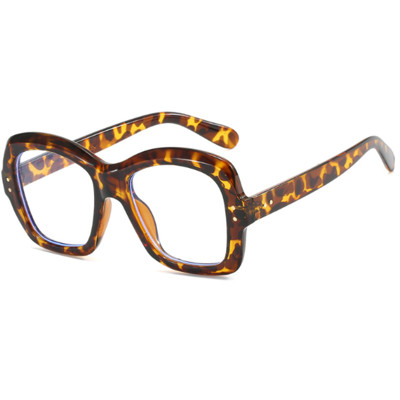 Square Blue Light Blocking Reading Glasses Women Clear Lens Large Frame Glasses - Picture 18 of 19