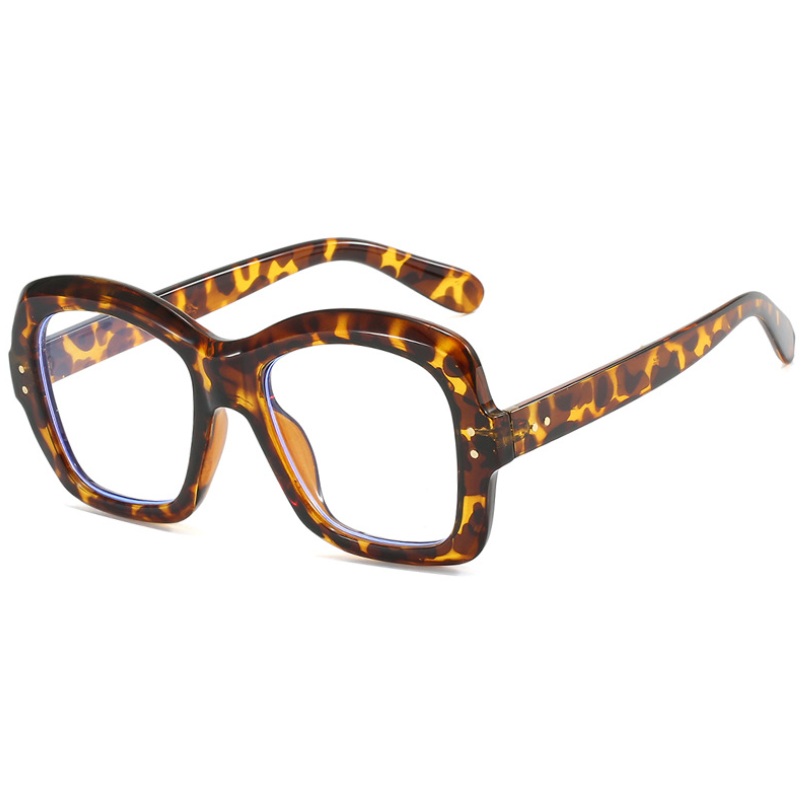 Square Blue Light Blocking Reading Glasses Women Clear Lens Large Frame Glasses - Picture 19 of 19