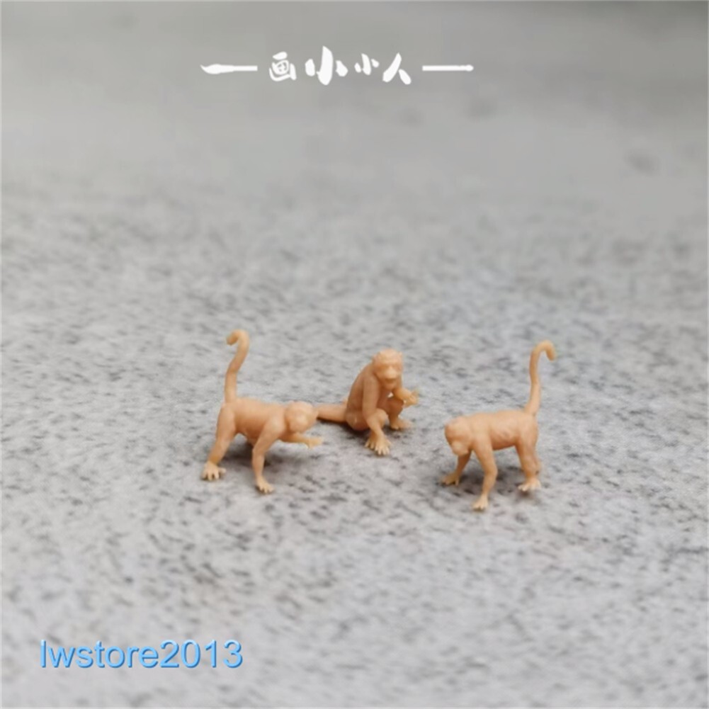 1:64 Plátano Árbol Mono Animal Escena Miniaturas Figuras Ajuste Coches Vehículos Juguetes - Imagen 5 de 6