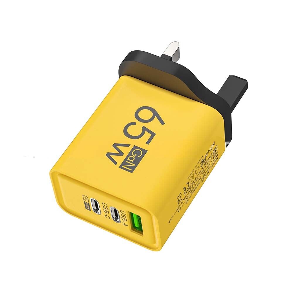 65W GaN Fast Charging USB Type C Charger PD3.0 Quick Charge Wall Phone Adapter - Picture 25 of 28