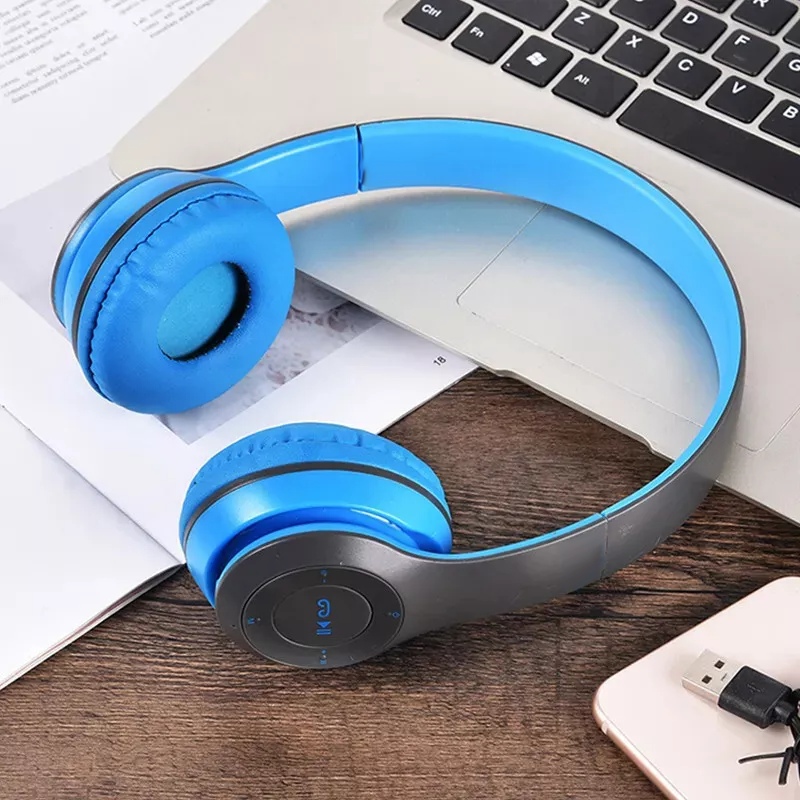 Bluetooth 5.0 Wireless Headset Over-Ear FM Radio MIC Foldable TF Card - Headsets - Picture 23 of 30